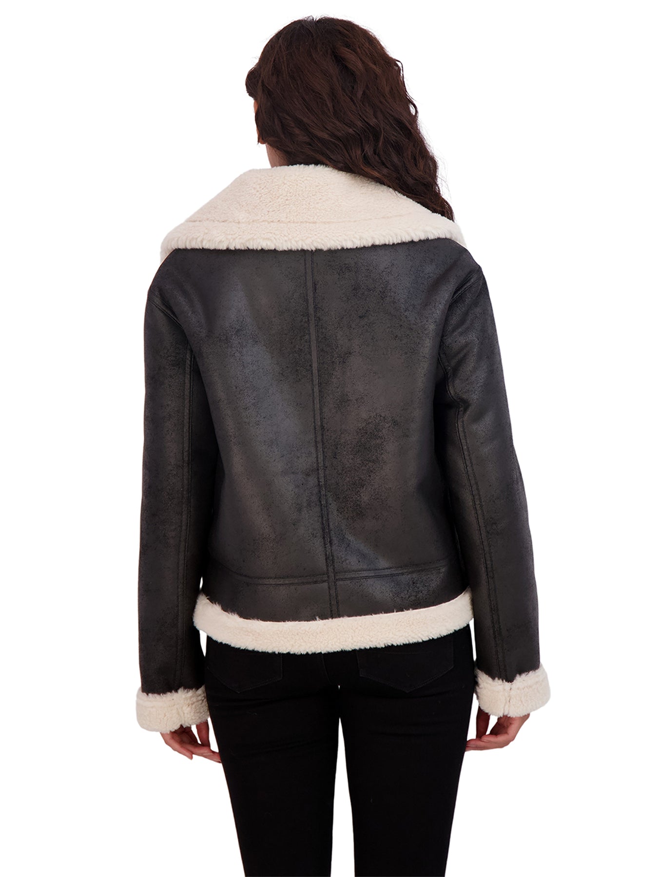 Sebby Collection Women s Faux Shearling Jacket