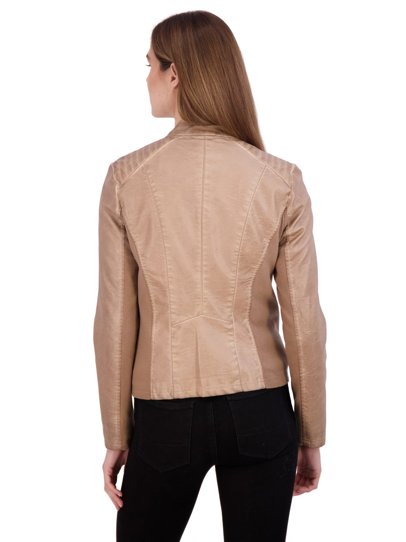 Sebby Collection Women's Faux Leather Jacket