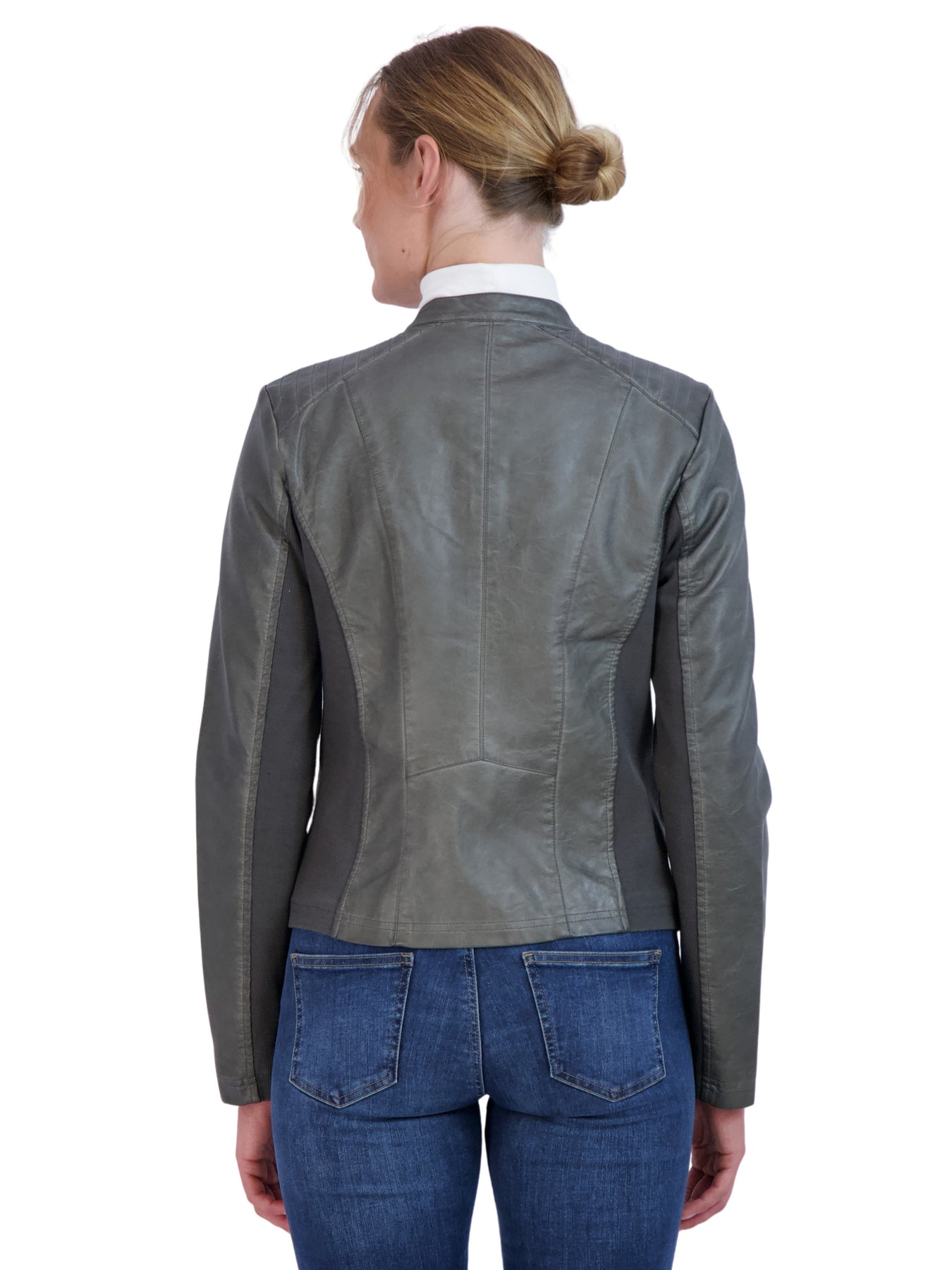Sebby Collection Women's Faux Leather Jacket