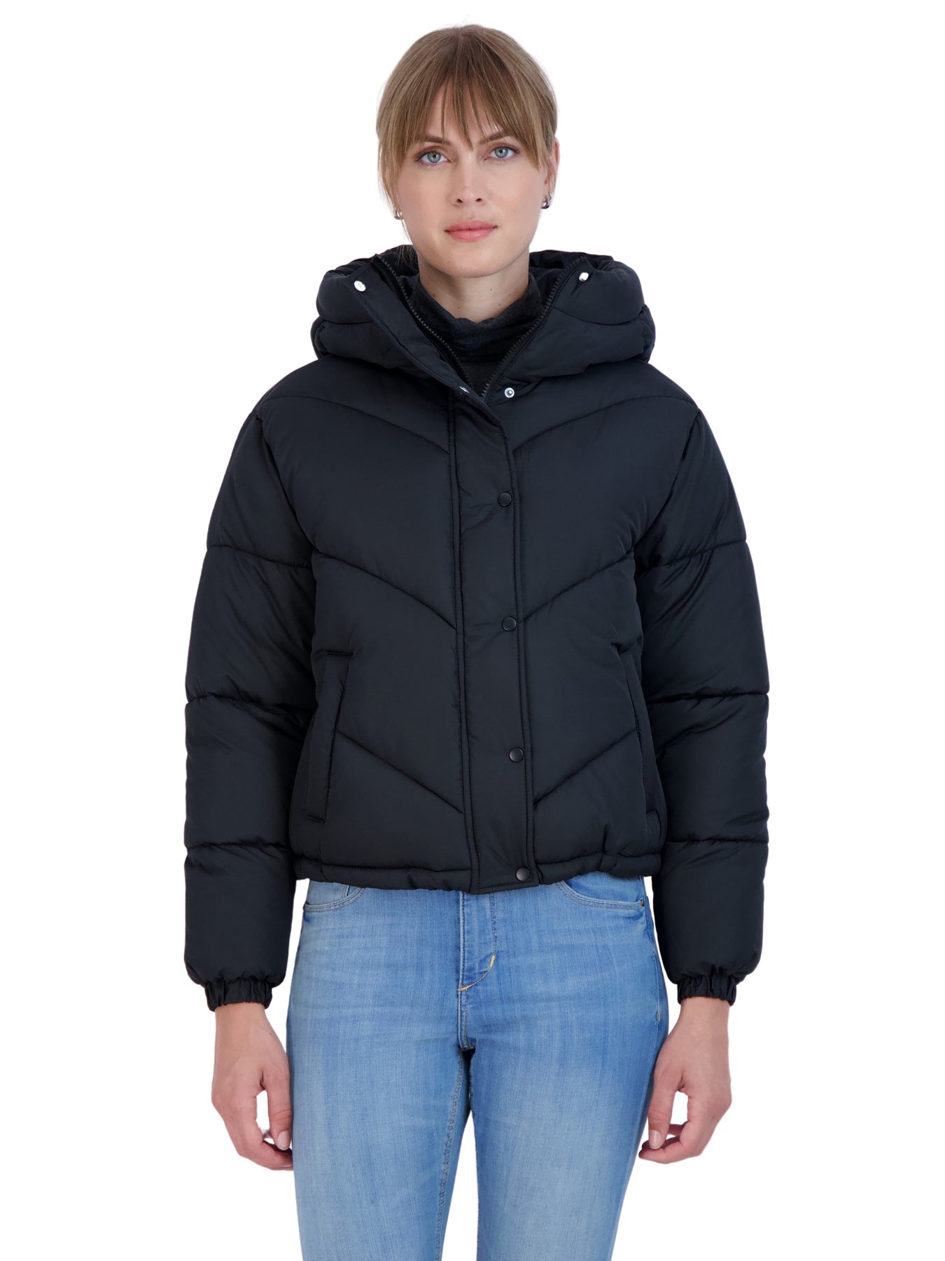 Sebby Junior s Short Puffer Jacket with Hood