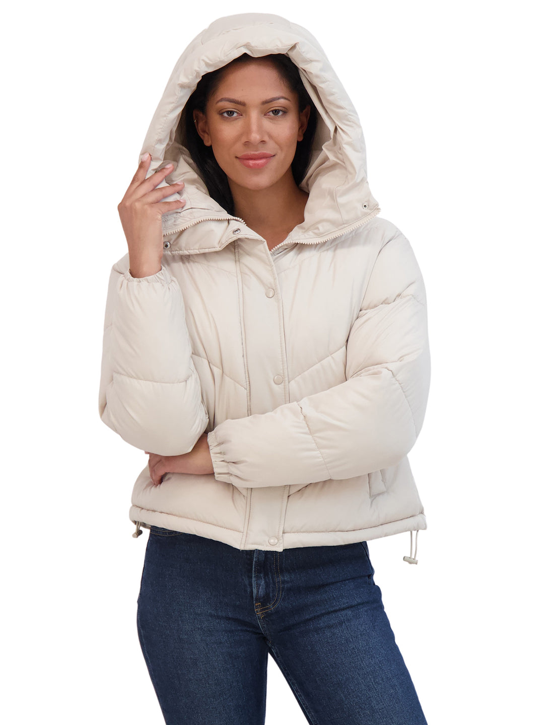 Sebby Junior's Short Puffer Jacket with Hood