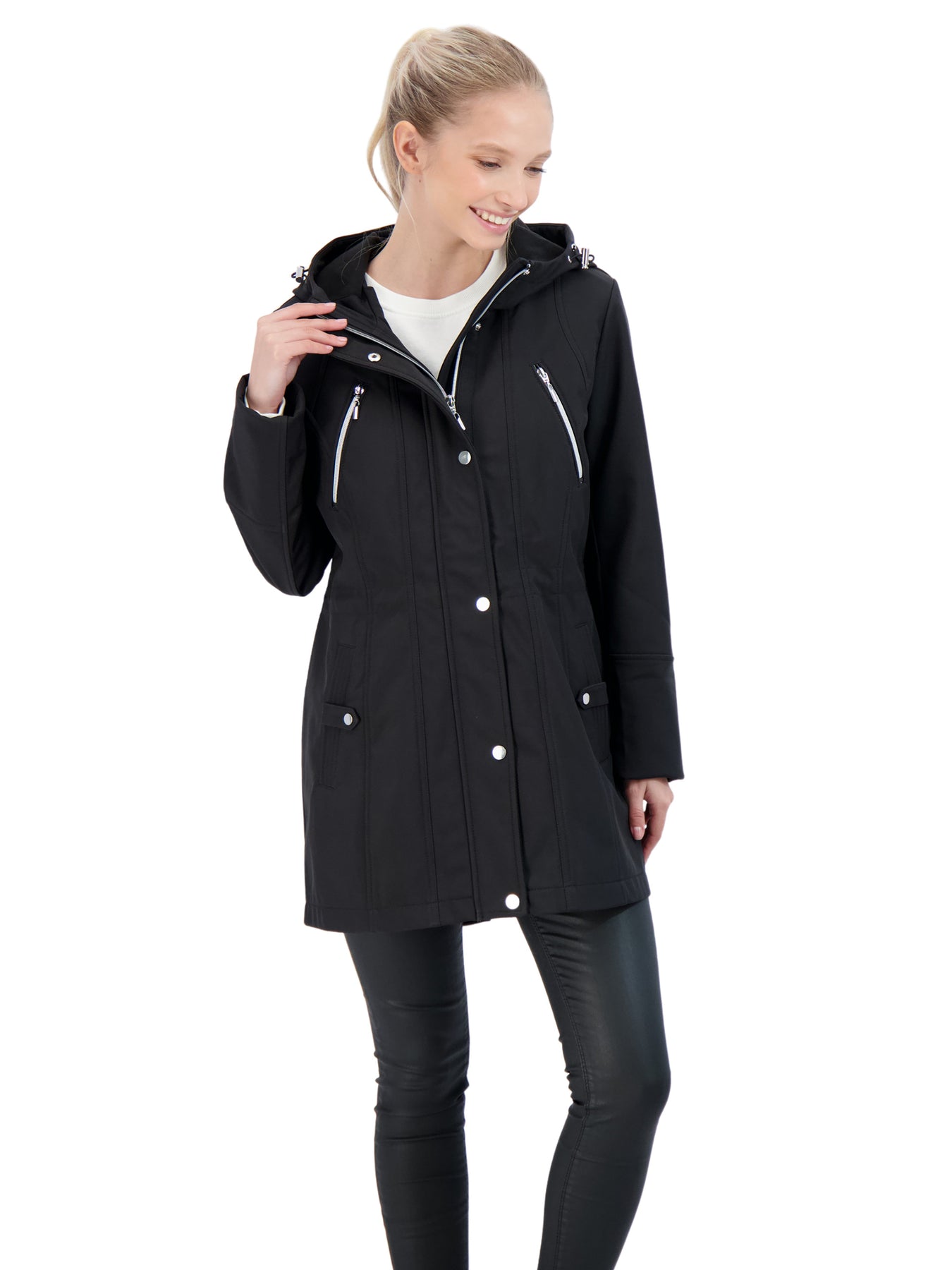 Sebby K Sebby Collection Women's Softshell Jacket with Hood