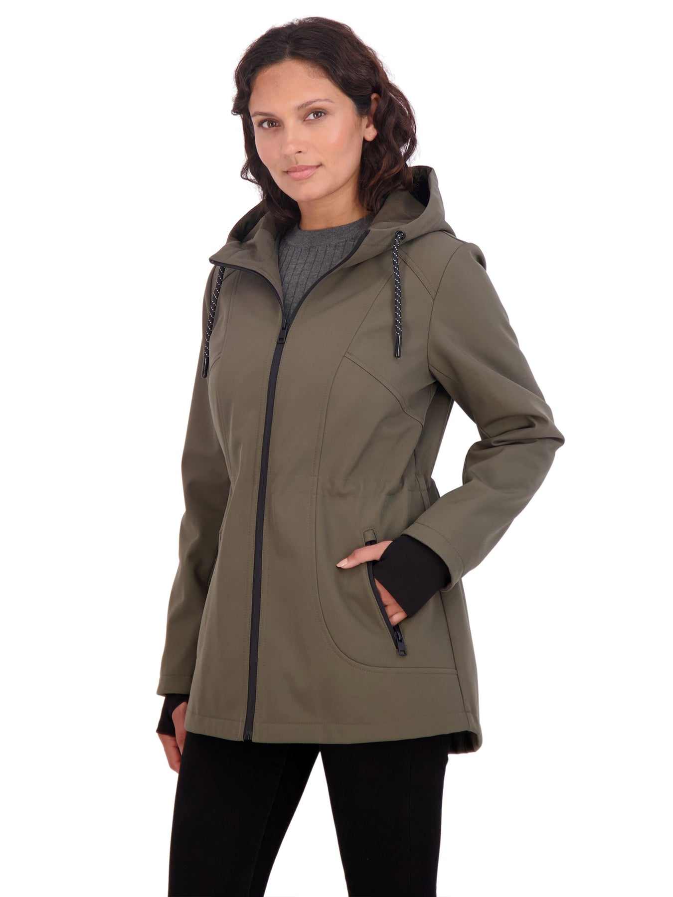 Sebby Collection Sport Women s Soft Shell Jacket with Hood