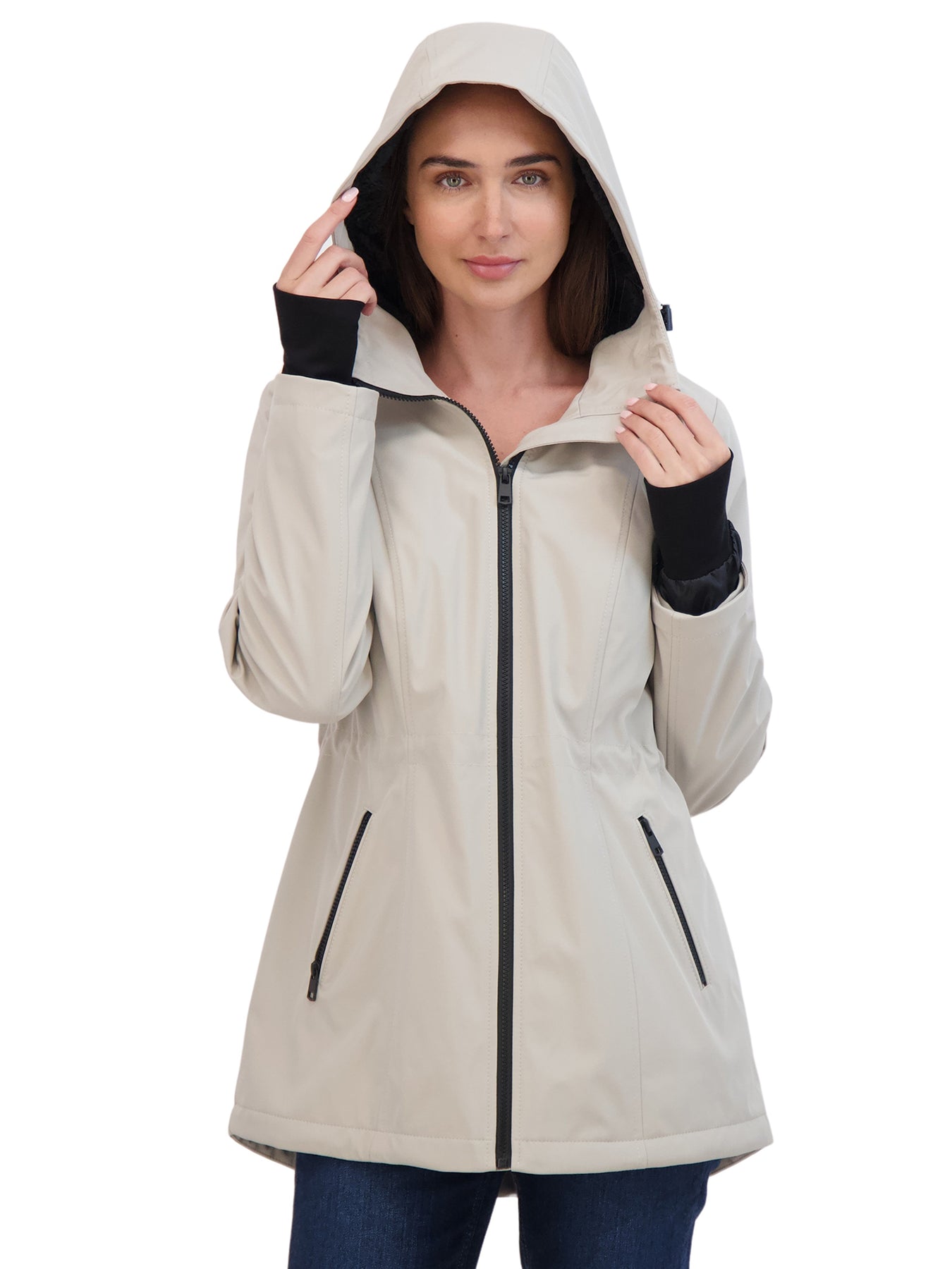 Sebby K Sebby Collection Sport Women's Cozy Lined Soft Shell Anorak